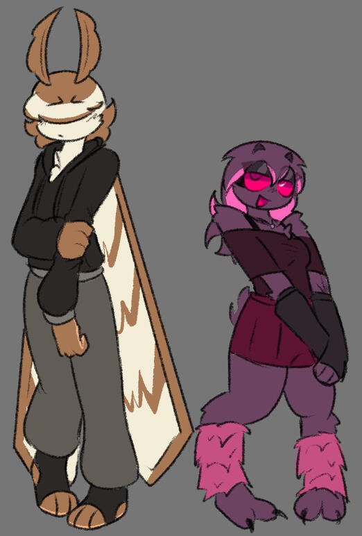 Sketch 2 | Amy &amp; Luz (OCs)